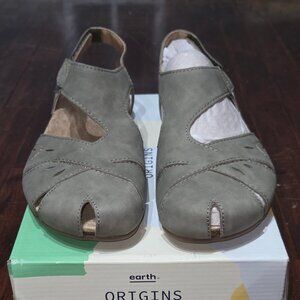 Earth Origins Womens Birdine Slip On Round Toe Slingback Sandals